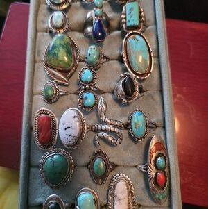 Turquoise and Silver Rings